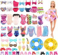 Miunana Zestaw 26 Ubrane dla Lalek 40 cm – Stroje Kąpielowe i Buty| Lato