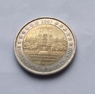 Niemcy 2007 - 2 euro - Mecklenburg-Vorpommoern, Zamek w Schwerinie (F)