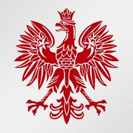 Naklejka Orzeł Czerwony Godło Polski rozm. L+