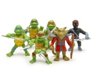 wojownicze żółwie ninja 6 sztuk zestaw figurek