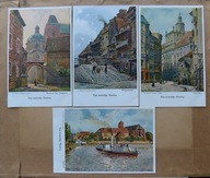 10 Pocztówek, malowany Wrocław, Breslau.