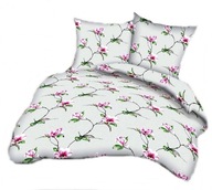 pościel z flaneli 200x200 +2x70x80 +2x40x40 zamek F 72 Magnolia szara