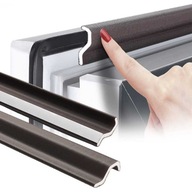 Czarna samoprzylepna uszczelka do okien i drzwi, taśma uszczelniająca 10m