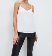 Primark biały top na ramiączkach XS 34 letni basic delikatna bluzka