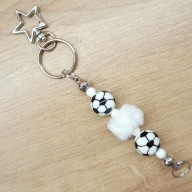 Brelok do kluczy Piłka nożna zawieszka 6423 Oliwia Kurowska, Kuba Kurowski
