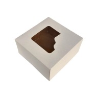PUDEŁKO z OKIENKIEM na TORT MUFFINY BABECZKI 25x25x12 cm