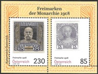 Austria 2022 Znaczki Blok 132 ** Austro-Węgry cesarz obiegowe filatelistyka