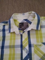 Koszula Cropp w kratę zielono-niebieska