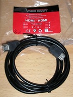 Kabel HDMI - HDMI VK 42005 - 2 metry czarny