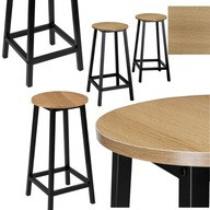 HOKER KUCHENNY DREWNIANY CHOKER KRZESŁO DO KUCHNI TABORET DREWNIANY BIAŁY