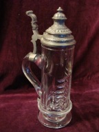 Kufel szklany - ładnie szlifowany - 0,5L - ok 1900