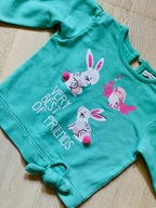 Bluza Crafted zajączki 12-18 miesięcy 86 cm + GRATIS