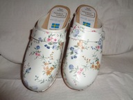 Szwedzkie klapki drewniaki medyczne roz 37/24 cm