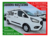 FORD TRANSIT CUSTOM L2H2 2.0 TDCI/170KM ZABUDOWA WARSZTATOWA KLIMA KAMERA