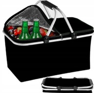 TERMICZNY KOSZ PIKNIKOWY SKŁADANY TURYSTYCZNY KOSZYK NA ZAKUPY IZOLACYJNY