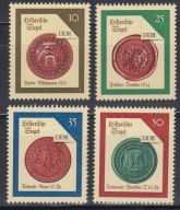 Niemcy NRD 1988 Znaczki 3156-9 ** stare herby miejskie pieczęcie