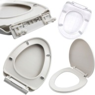 DESKA SEDESOWA WOLNOOPADAJĄCA TWARDA PP UNIWERSALNA EASY CLEAN 48X36CM WC