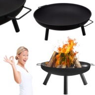 PALENISKO OGRODOWE DUŻE TRÓJNÓG DO OGNISKA GRILLA NA OGNISKO Z UCHWYTEM