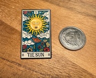 Pin przypinka The Sun karta Tarota słońce