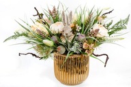 Wielkanocna kompozycja stroik flowerbox wielkanocny na Wielkanoc