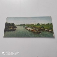 POCZTOWKA STATEK BARKA ŁABĘDY KANAŁ GLIWICKI