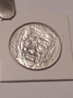 MONETA srebrna 10 MAREK Finlandia 1970r Prezydent Paasikivi - Piękna !