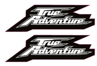 TRUE ADVENTURE _ 2X NAKLEJKI _ 10cm