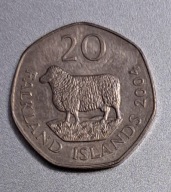 Falklandy 20 pensów 2004r. BCM