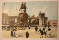 Berlin. Nationaldenkmal ( Kaiser Wilhelm I. ) STARA PIECZĄTKA - BERLIN 1908
