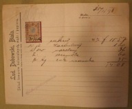 Lud. Dubowski, Biała, Skład towarów, KOZY - BIELSKO - BIAŁA 1898 r. ZNACZEK