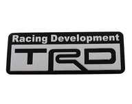 EMBLEMAT Aluminiowa naklejka 3D TRD Toyota Corolla Yaris Auris Rav4 Prado