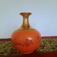 Vintage, Unikalny orientalny wazon,złocony 24 K złotem