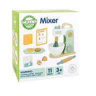 Drewniany Mikser WOOPIE GREEN 11 el. – Pastelowy Kuchenny Blender