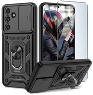 ETUI DO Samsung Galaxy A35 5G PANCERNE SLIDE RING WZMACNIANE + SZKŁO 9H