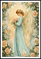 A2 PLAKAT OBRAZ ANIOŁ, PLAKAT Z ANIOŁEM, ANIELSKIE SKRZYDŁA, ANIELICA NR 66