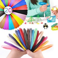 Wkłady PCL do Długopisu 3D Filamenty Niskotemperaturowe 20szt. 100m 20 x 5m