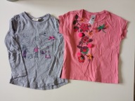 2 x bluzeczka dziecięca koszulka r 110/116
