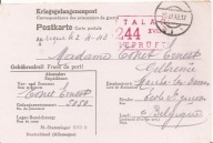 STALAG XVII B -KREMS-GNEIXENDORF -obieg 1943 do BELGIA -karta