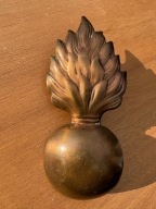 Stary emblemat na czapkę Grenadiera - trofeum z Wojny Krymskiej