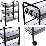 MOBILNY REGAŁ ŁAZIENKOWY Z 3 PÓŁKAMI DO PRZECHOWYWANA RZECZY SYPIALNIASALON