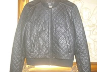 KURTKA DAMSKA-BOMBERKA-RAMONESKA-R-M-SKÓRA NATURALNA -CUDNA -PIKOWANA.