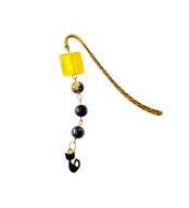 Zakładka do książki, kotek, szkło weneckie i szkło malowane