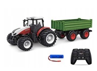Ciągnik rolniczy na pilota z przyczepą zestaw rc dla dzieci