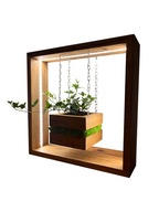 Lampka drewniana, lampa stołowa, lampa dębowa, lampka LED