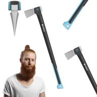 SIEKIERA ROZŁUPUJĄCA DUŻA STALOWY TRZONEK STALOWA MOCNA GOSPODARCZA