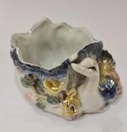 Osłonka na doniczkę łabędź wazonik figurka dekoracja