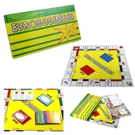 GRA PLANSZOWA EUROBIZNES BIZNESOWA EKONOMICZNA FINANSOWA DLA CAŁEJ RODZINY