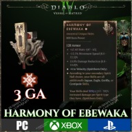 Diablo 4 IV HARMONIA EBEWAKI |3 GREATER AFFIX | SEZON 6 VESSEL