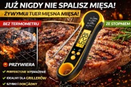 Termometr do mięsa BBQ cyfrowy kuchenny szybki pomiar LCD