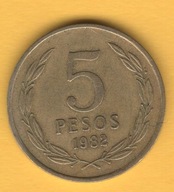 Chile 5 peso, 1982